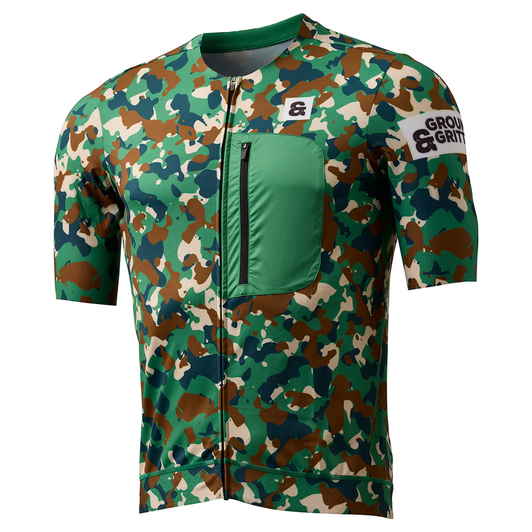 Grounded & Gritty cykeltrøje - Army