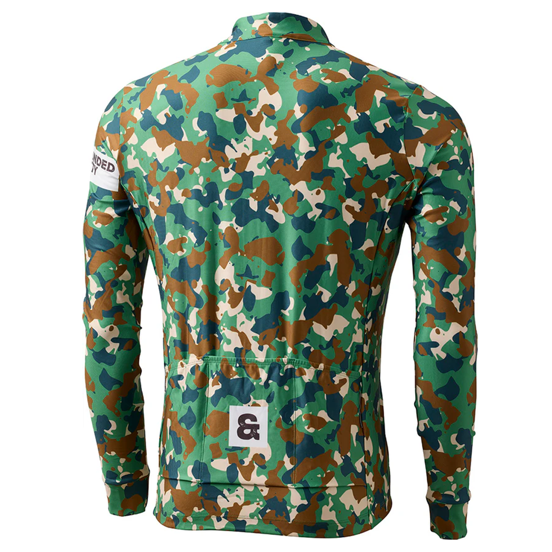 Grounded & Gritty L/S Cykeltrøje – Army
