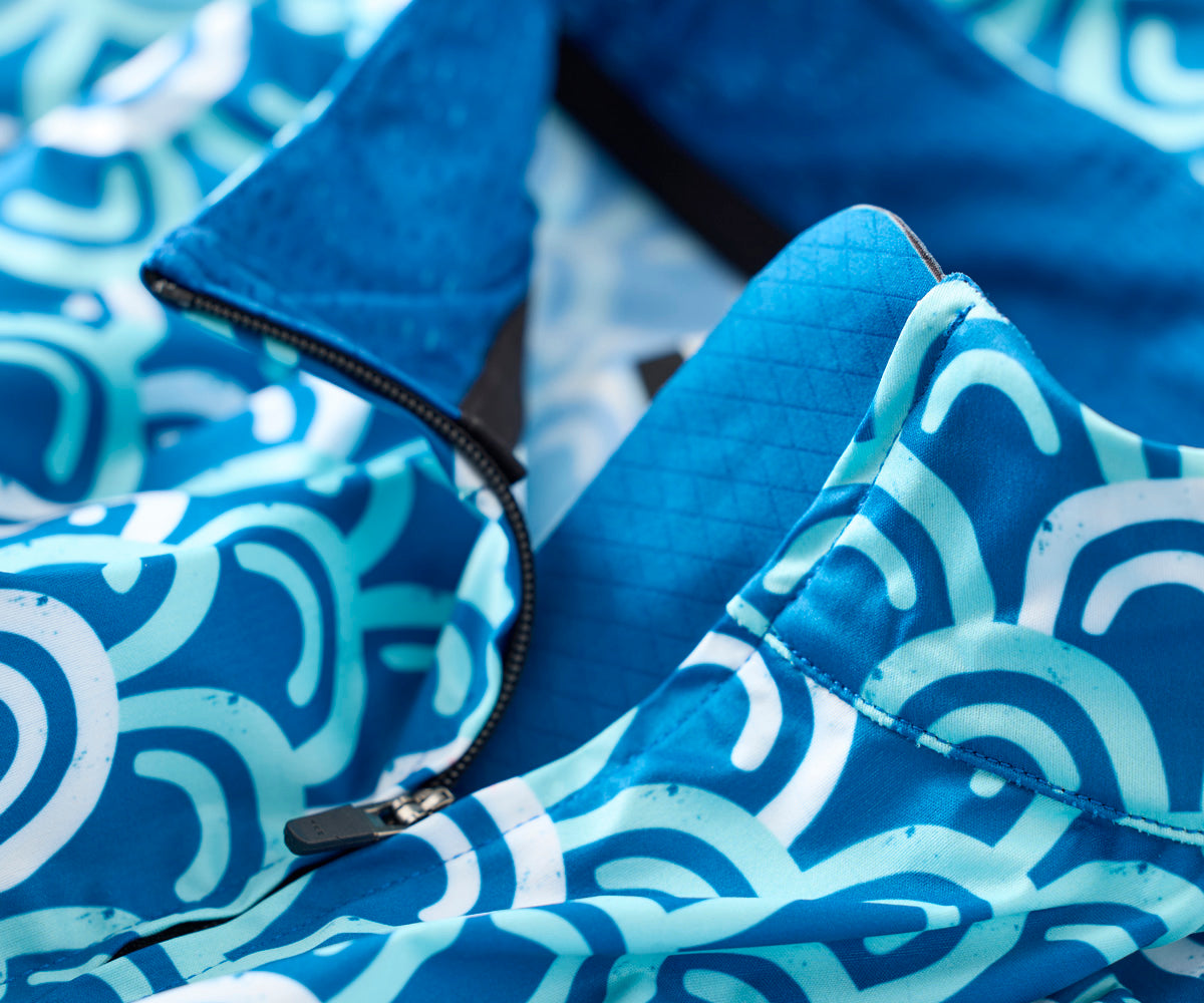 Grounded & Gritty L/S Cykeltrøje – Blå