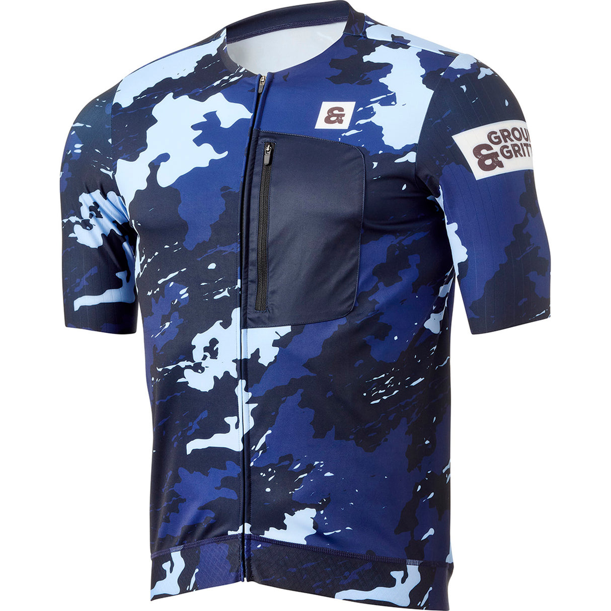 Grounded & Gritty cykeltrøje - Army blå