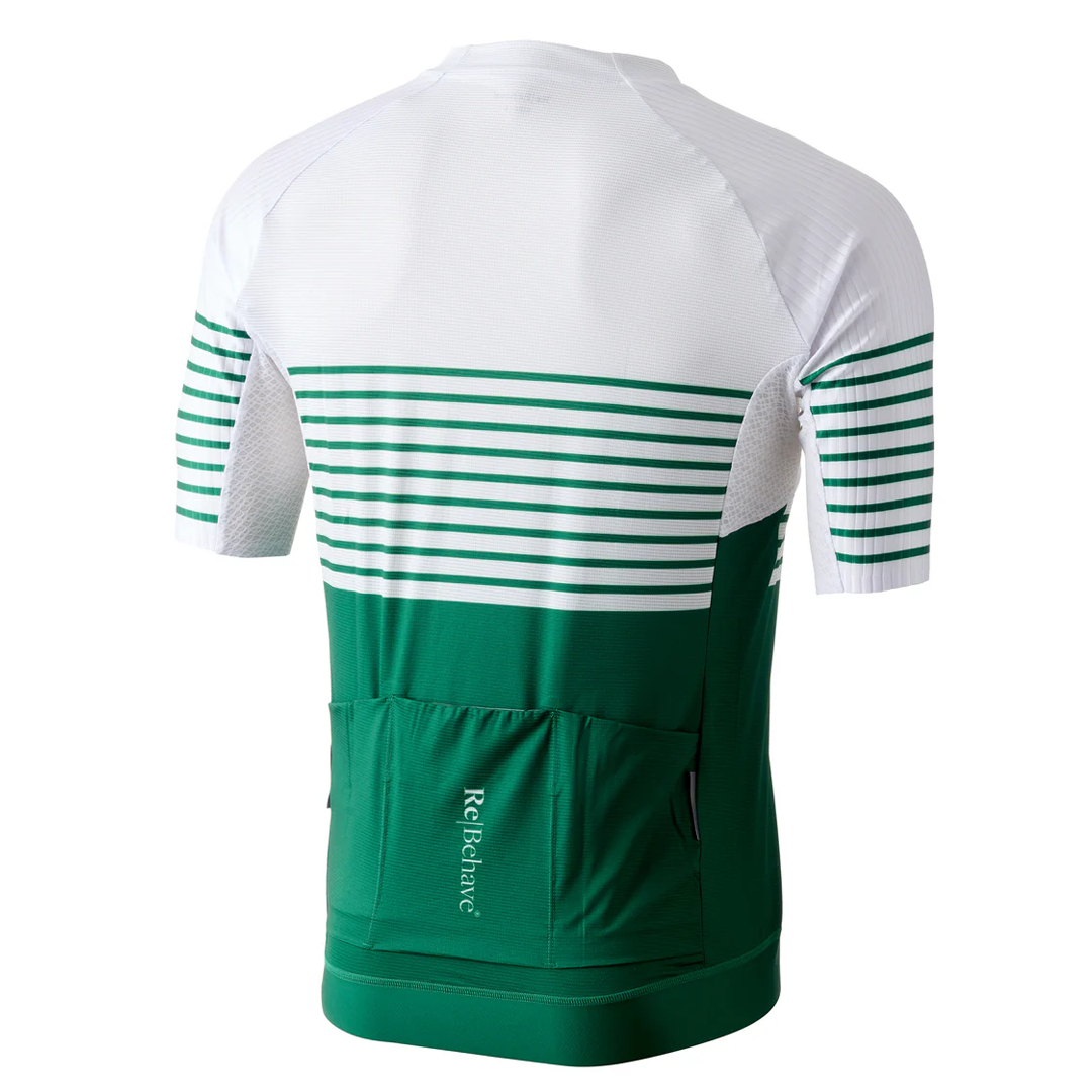 Re-Behave Supreme Race COOL Cykeltrøje – Hvid/grøn (Outlet)