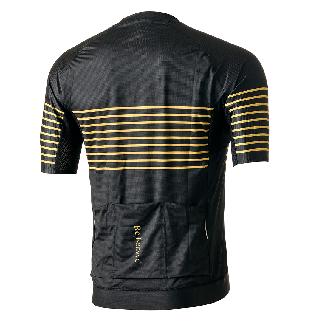 Re-Behave Supreme Race COOL Cykeltrøje – sort/guld (Outlet)
