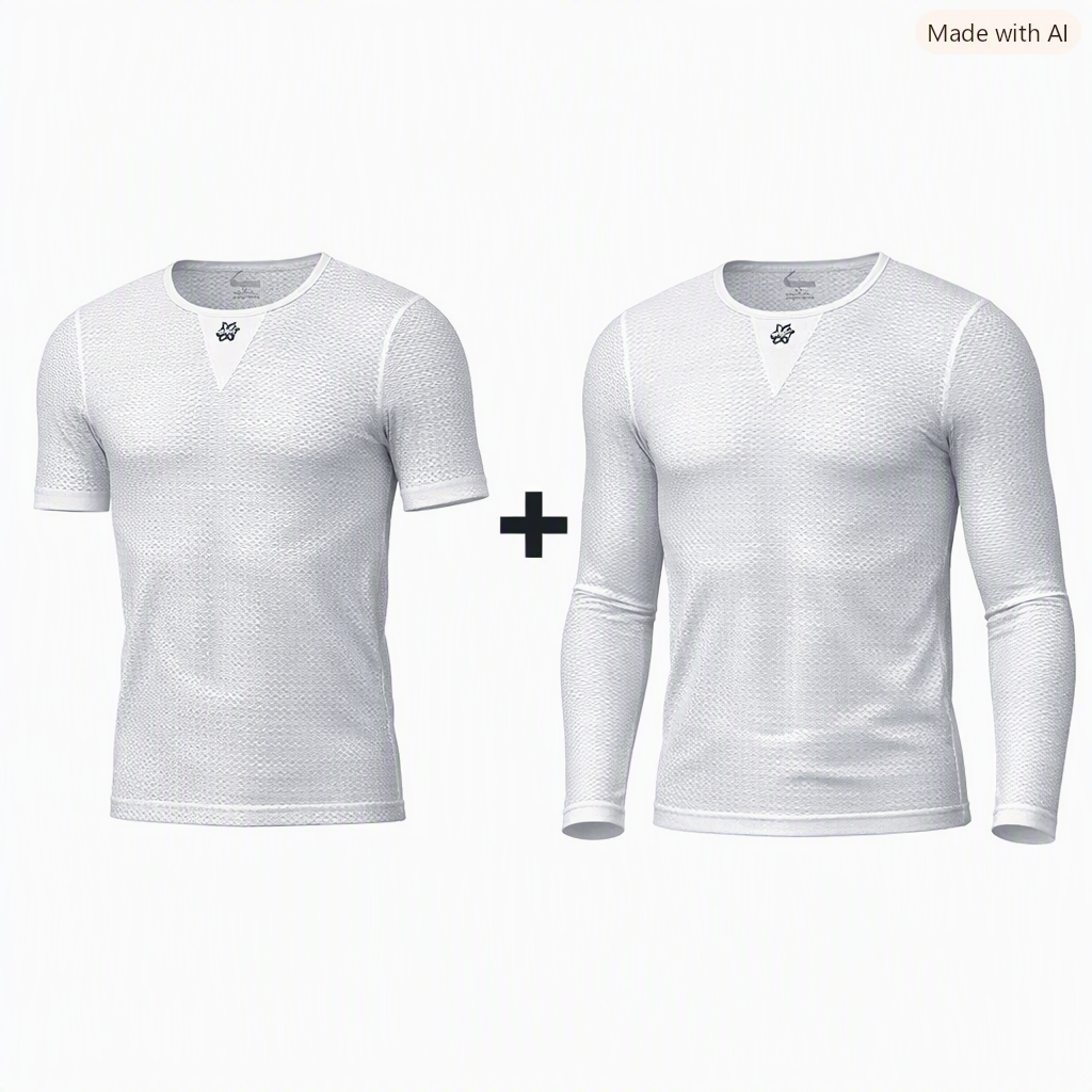 Re-Behave 2 pack Supreme Baselayer Longsleeve & Shortsleeve - Hvid (lager 28. okt)