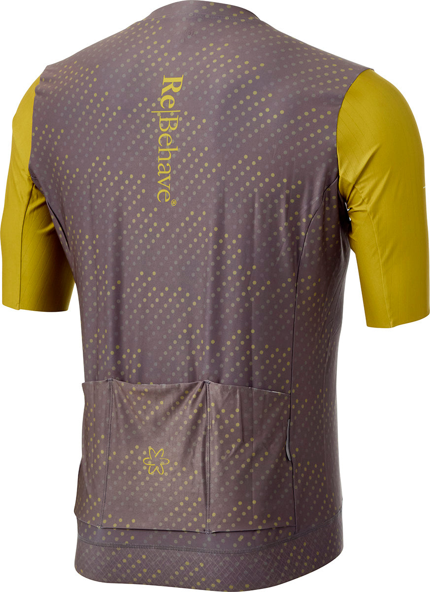Re-Behave Supreme Race Cykeltrøje – Mørkegrå/guld (december levering)